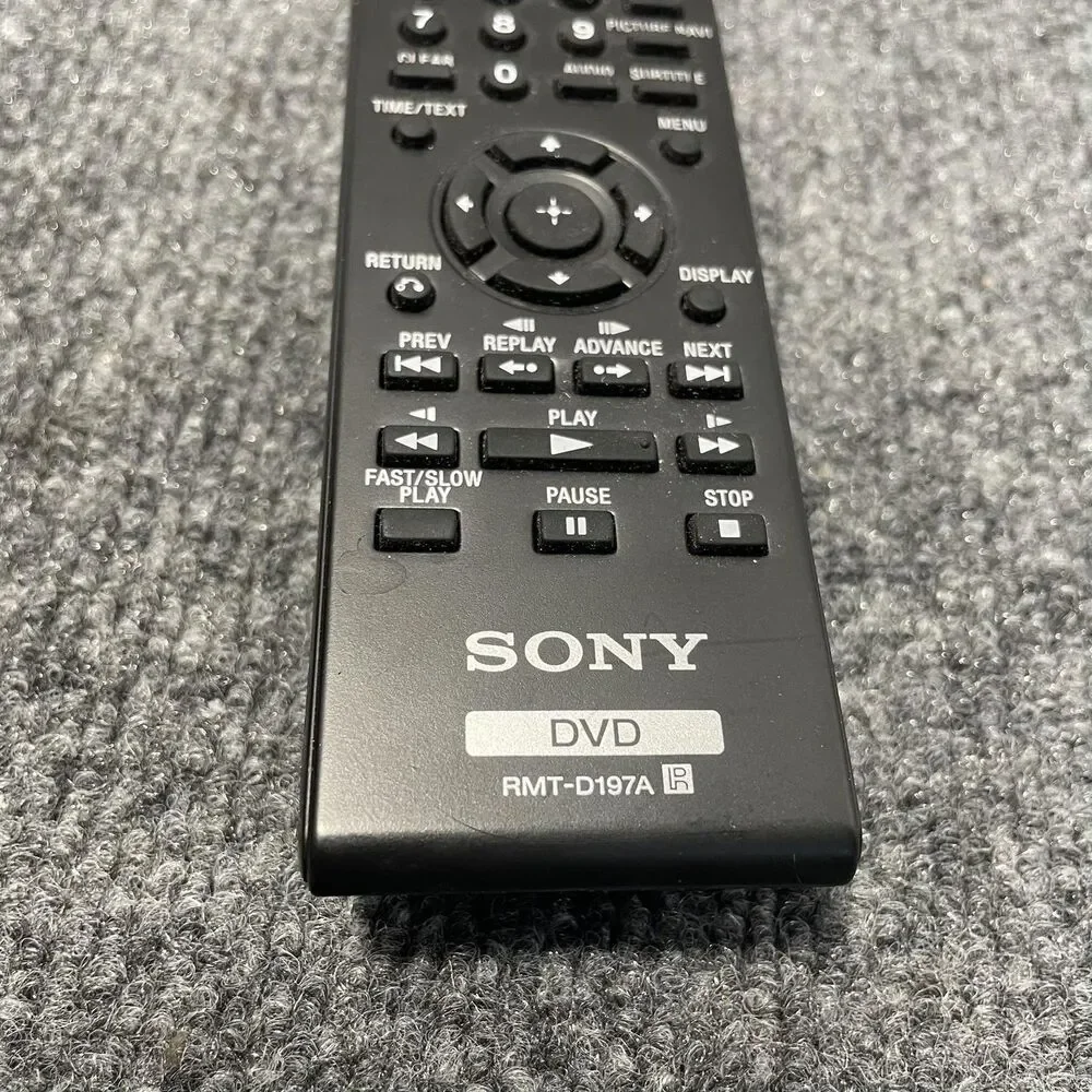Sony DVD Remote Control Black RMT-D197A Genuine Replacement Multi-Function OEM